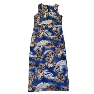 Hilo Hattie The Hawaiian Original Women's Sleeveless‎ Maxi Dress Floral Size 12
